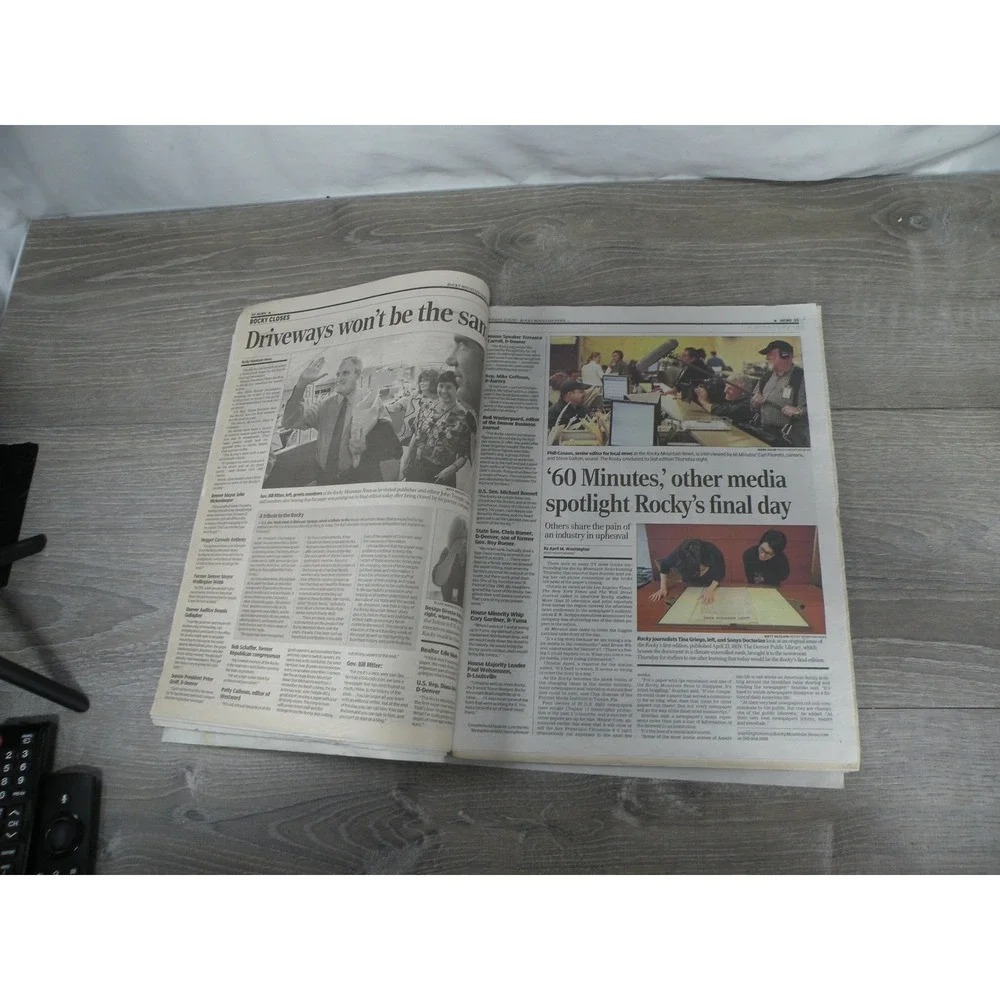 Rocky Mountain News Final‎ Edition April 29 2009 Goodbye Colorado Last Issue